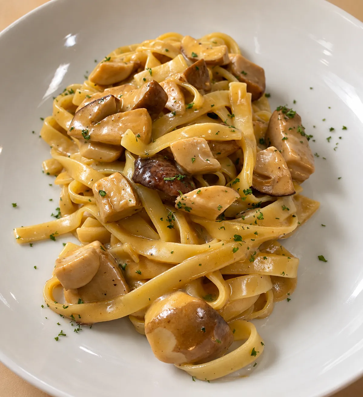 Linguines aux bolets